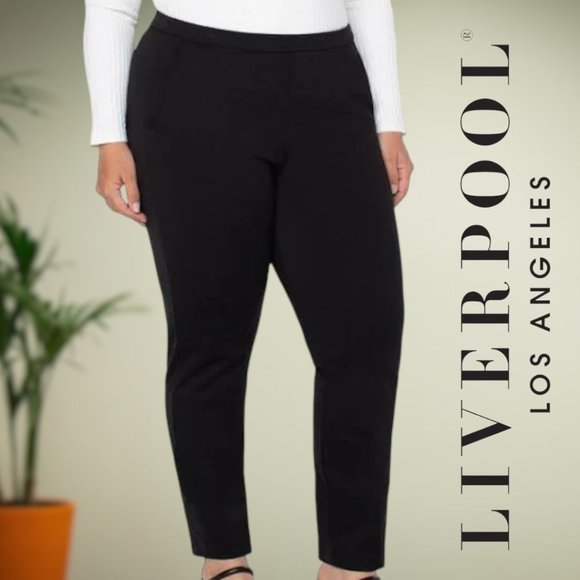 LVPL Liverpool | Pull-On Trouser Mid-Rise | Black | NWT - Picture 3 of 3
